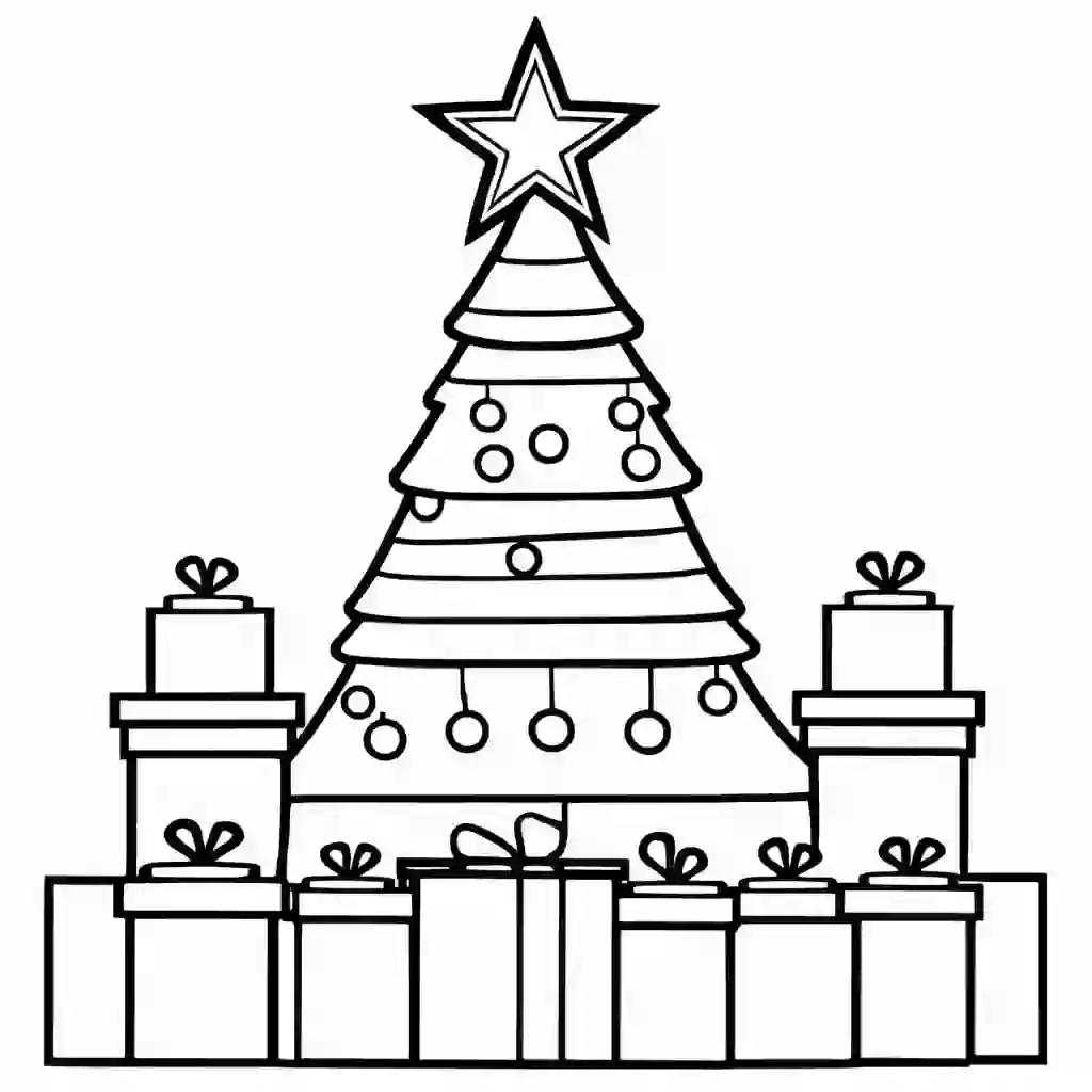 Holiday Lights coloring pages